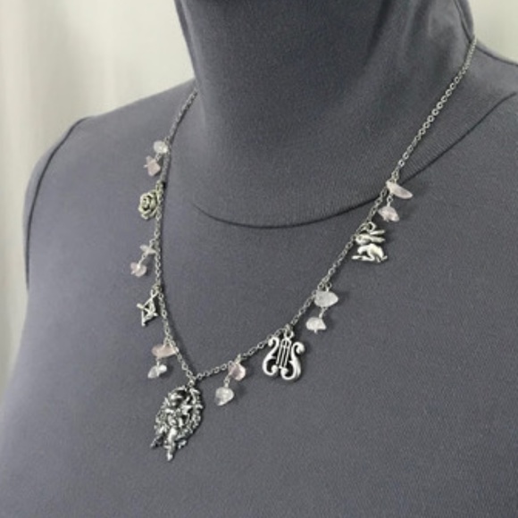 "Eros: God of Love" Cupid Greek Roman Mythology Handmade Necklace, Bow & Arrow - Picture 6 of 16